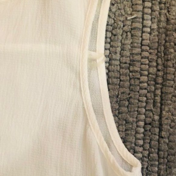 Zac & Rachel White sleeveless top Size M/M - Picture 6 of 6